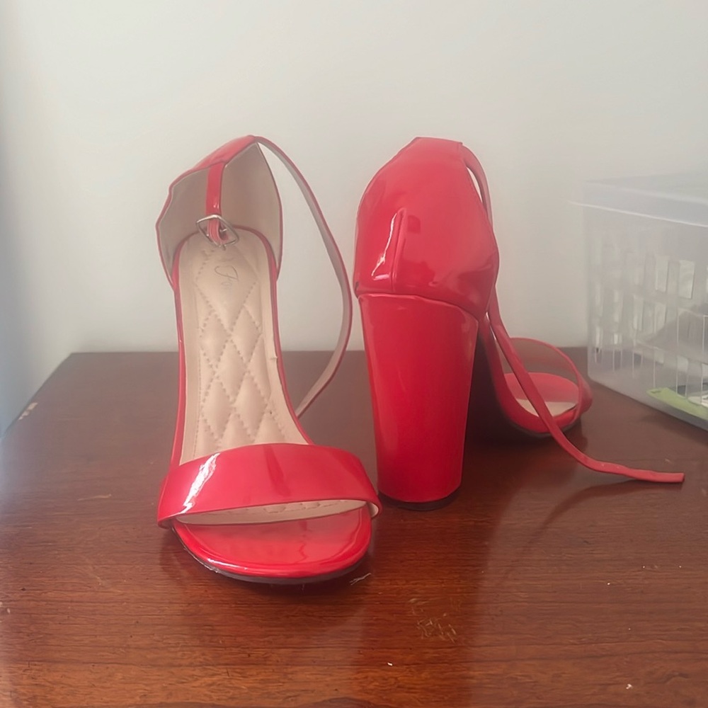 Red Patent Leather Heels